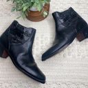 Wild Pair THE  VINTAGE Women's Western Cowgirl Leather Heeled Boots Black 9.5 Photo 14