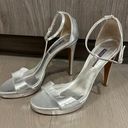 Ralph Lauren $650 Purple Collection T-strap Platform Silver  Heels Size 10 Photo 0