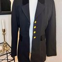 Tommy Hilfiger Equestrian Blazer Jacket Size 4 Black
Gold Buttons‎ Velvet Trim Photo 0