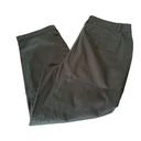 Talbots  Women’s The Perfect Cropped Pants Size 12 Black Solid Cotton Spandex Photo 3