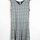 St. John  Collection Mint Black Textural Grid Knit Fit Flare Sleeveless Dress 8 Photo 0