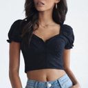 Princess Polly  ABE CROP TOP BLACK Photo 8