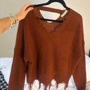 Full Circle Trends Burnt orange Knit Sweater Photo 2