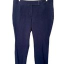 Talbots  Staight Curvy Pants Womens 16WP Petite Navy Blue Plus Stretch Ankle Photo 0