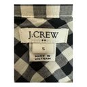 J.Crew  Black and White Picnic Plaid Preppy Long Sleeve Shirt Size S Photo 3