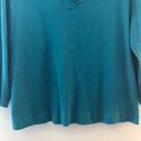 CP Shades  Tee Teal Blue V Neck 3/4 Sleeves Top Sz M/L (See Measurements) EUC Photo 5