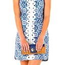 Mud Pie  'Mia' Sleeveless Crochet V Neck Shift Dress Size Small Blue China Photo 0