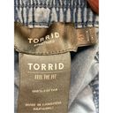 Torrid  Women's Feel The Fit Pull-On Wide Leg Lightweight Jean Light Wash Size 4 Photo 5