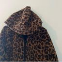 Lou & grey for loft cheetah print teddy full zip oversized hoodie size large Photo 7