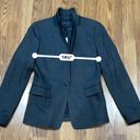 J.Crew  gray blazer with green detail wool flannel size 6 Photo 6