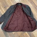 Houndstooth Harve Benard Vintage  Leather Trim Blazer Jacket Size Medium Photo 9