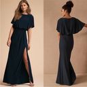 BHLDN  Lena Navy Flutter Sleeve Dress, size 4 Photo 1