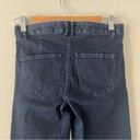 Madewell  Sz 25 Widelegger Dark Wash Wide Leg Flare Leg Jeans Stretch Long Length Photo 4