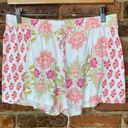 Carole Hochman  White Floral Sleepwear Pajama Shorts Women's Size Medium Photo 0