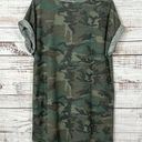 Caution to the Wind  Womens Crew Neck Short Sleeve Camo Dress Green Size Medium Photo 5