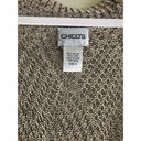 Chico's  knit crochet duster cardigan long Coverup Rayon/Linen sz 3 Photo 2