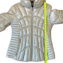 Guess  quilted pearlescent silver puffer jacket Photo 12