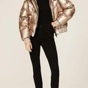 ALLSAINTS  Mika Metallic Puffer Gold Womens Size 4 Photo 0