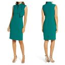 Harper  Rose Tie Neck‎ Sheath Dress in peacock Photo 2