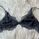 ZARA  Satin and Lace Triangle Bralette Medium Photo 5