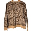 J.Crew  Leopard Crewneck Pullover Sweatshirt 
Women’s size L Photo 3