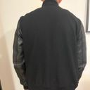 All Saints Mens Leather Bomber Jacket Photo 6