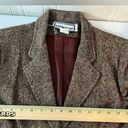 Brooks Vintage Bobbie  Brown Tweed Blazer Size 9 / 10 EXCELLENT Retro Business Photo 6