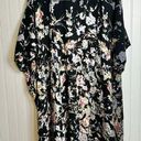 Gypsy  Love black floral short sleeve lightweight kimono size small Photo 0