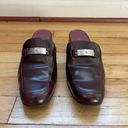 Ralph Lauren Lauren  Block Heel Bethel Horsebit Mules Oxblood/Red Size 9B Photo 1