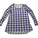 LuLaRoe NWOT  Simply Comfortable Medium Long Sleeve Shirt Purple Plaid Spring Photo 0