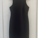 Calvin Klein  Sleeveless Scuba Sheath Dress in Black LBD Size 8 Photo 2