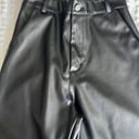 Faux Black Leather Pants Photo 3