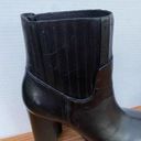 Vintage vtg 90s 1990s Y2K 2000s Black Square toe chunky Block Heel Boots retro Size 10 Photo 8