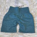 NWT NVGTN Large Teal Scrunch Shorts Photo 1