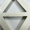 The Bar Vintage Plastic White Scarf Slide Shirt Tie Belt Buckle Photo 7