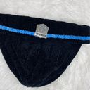 Raw Blue Vintage  Black Y2K 90’s Stripe Velvet Hat Photo 1