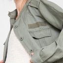 Rails  Sahara Utility Jacket Button Front Lyocell Linen in Sage Green Women's S Photo 1