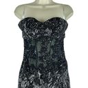 Petal Xtreme Strapless Lace Sequin Mermaid Evening Gown 3D Floral  Size 6 Photo 5