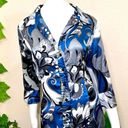 Apt. 9  70’s Paisley Button Down Satin Dress Photo 1