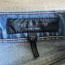 Rag and Bone  Raw Hem Farrah Ankle Cigarette jeans size 27 Photo 6