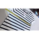 kim rogers  Women's Short Sleeve Striped Sweater Black & White Size S NWT Photo 4