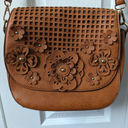 Coco + Carmen  floral brown leather purse  Photo 0