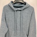 Soft serve Teal Blue Reverse Fleece Organic Cloud Cotton Pullover Hoodie Size XS Photo 2