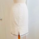 J.Crew  Beige Cream Pencil Tweed Short Office/Work/Classic Skirt 6 Small EUC Photo 4