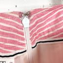 Brooks Brothers  Womens Linen Pleated A-Line Skirt Pink White Stripe Size 10 Photo 12