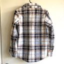 BB Dakota Beige & Black Plaid Flannel Collared Shacket - Women’s Size Small Photo 1