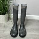 Burberry  • plaid check signature rubber winter rain boots Photo 2