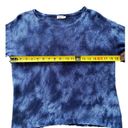 Faherty  Womens 100% Linen Reenie Lightweight Sweater Tie Dye Navy Blue Sz‎ Small Photo 5