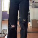 ZARA black high rise wide leg jeans Photo 4