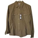 Carhartt  Khaki Western Shirt Long Sleeve Button Up Work Gear Wear Women’s medium Photo 0